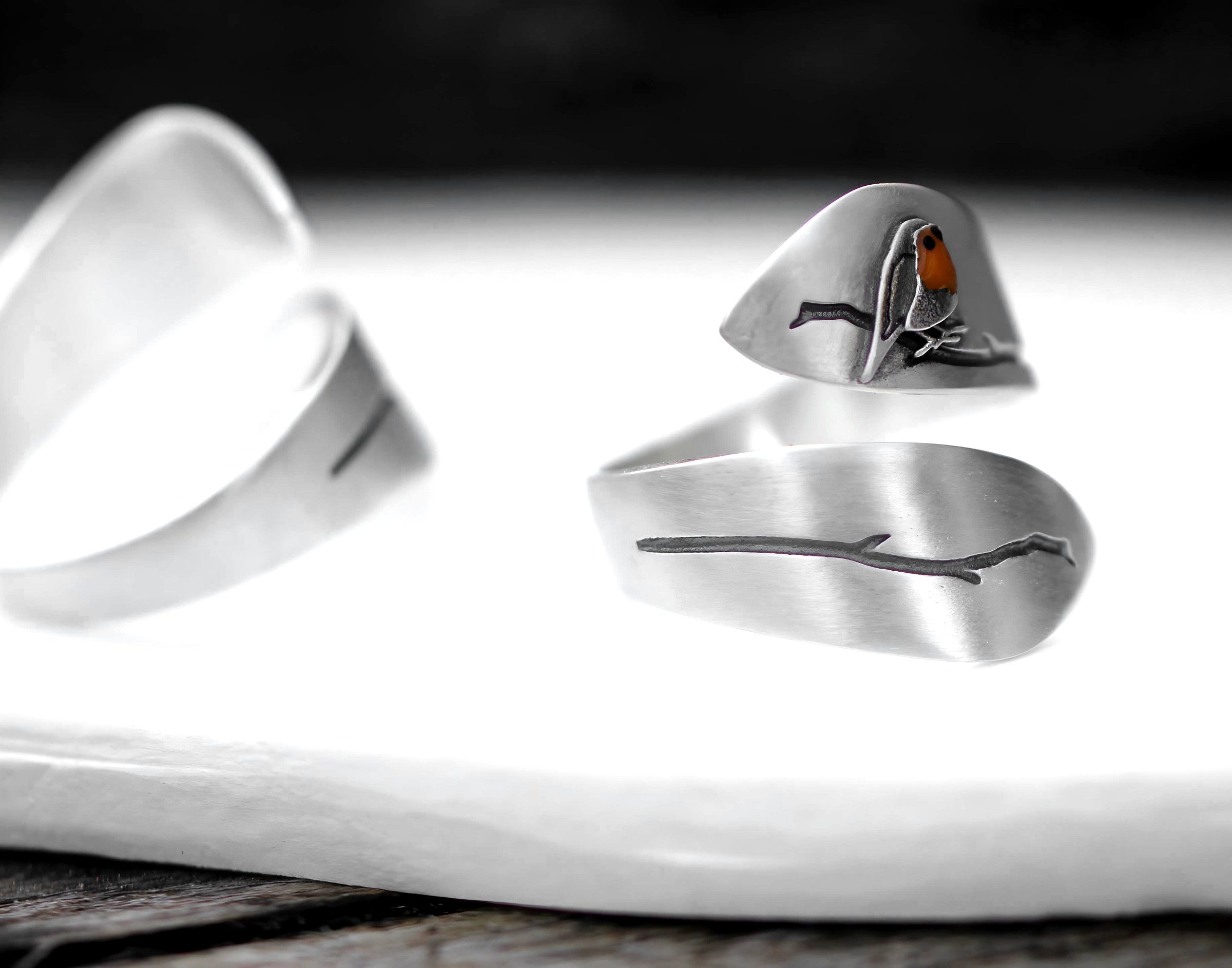 Anillo Espiral petirrojo